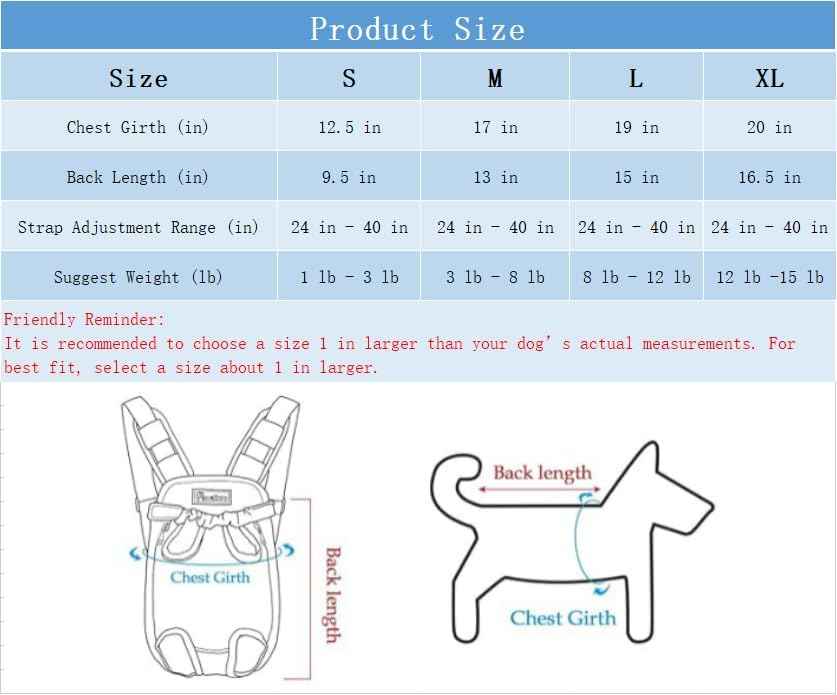 Portable Pet Front Carrier Backpack – Red