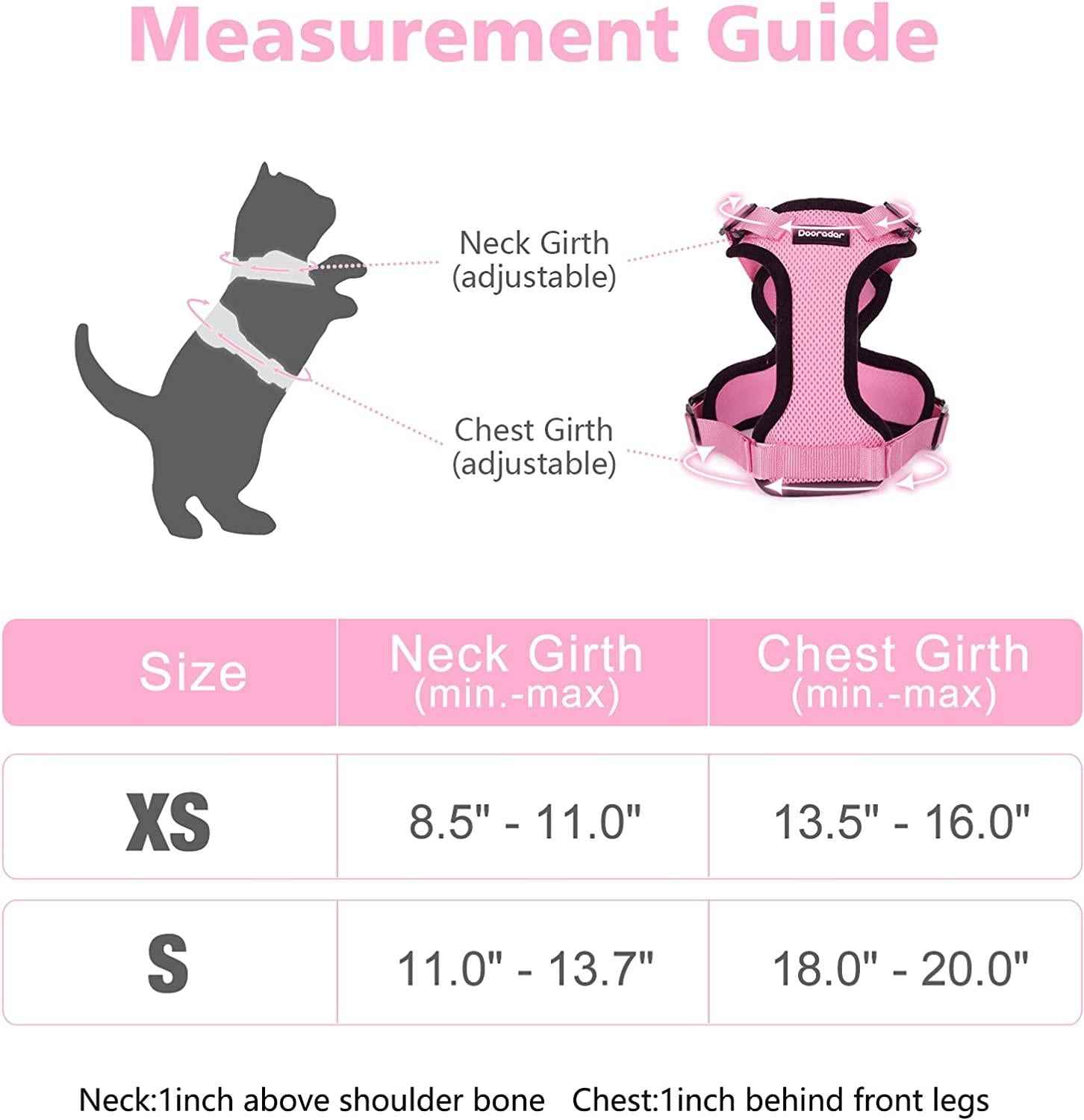 Reflective Cat Harness & Leash Set – Escape-Proof, Adjustable & Comfortable