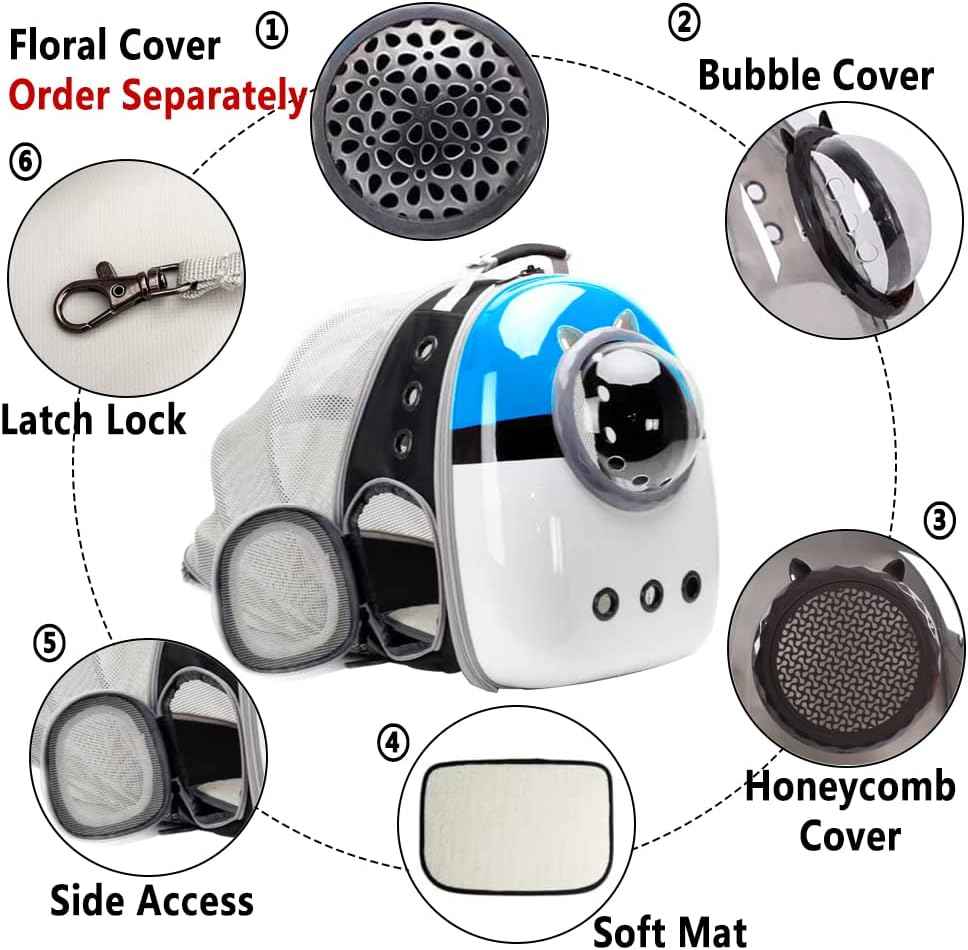 Expandable Cat Carrier Backpack – Airline Approved Space Capsule with Back Extension