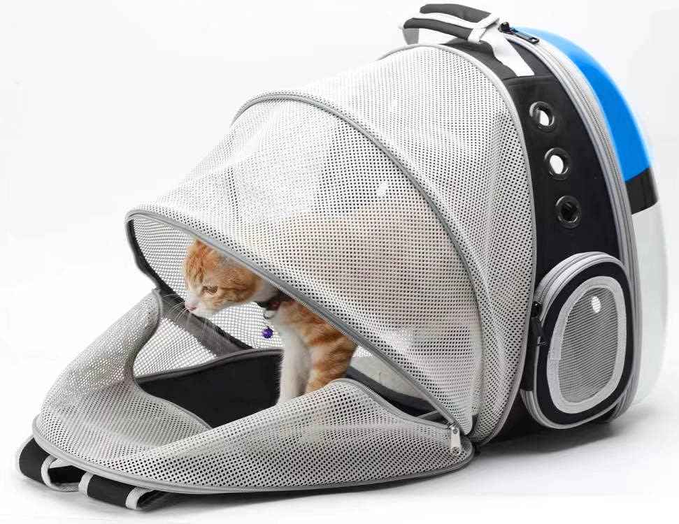 Expandable Cat Carrier Backpack – Airline Approved Space Capsule with Back Extension