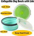 2-Pack Collapsible Cat Bowls with Lids – Portable Travel Pet Feeders (17oz)