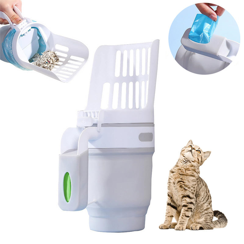 Cat Litter Shovel Scoop With Refill Bag  - ! - My Store